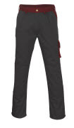 00979-430-88802 Broek met kniezakken - antraciet/rood