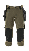 17049-311-010 Driekwart broek met spijkerzakken - donkermarine