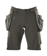 17149-311-09 Shorts met spijkerzakken - zwart