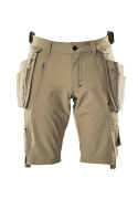 17149-311-55 Shorts met spijkerzakken - lichtkhaki