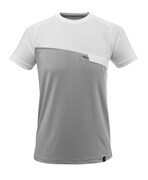 17782-945-0806 T-shirt - grijs-gemêleerd/wit