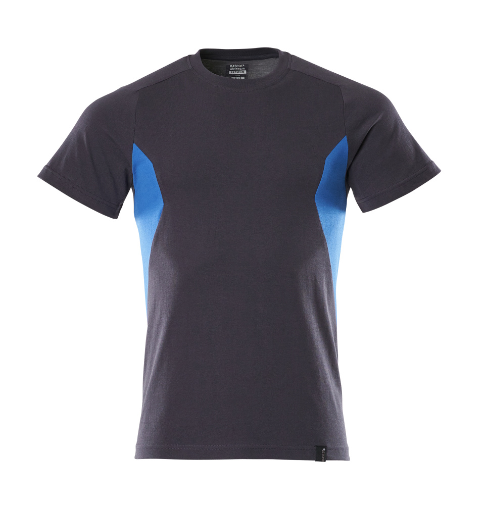 18082-250-01091 T-shirt - donkermarine/helder blauw