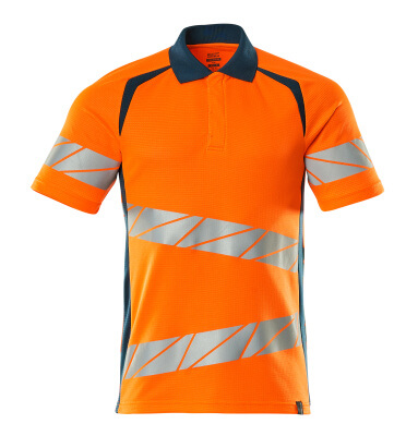 Mascot Accelerate safe Shirts 19083-771 fluo oranje-donker petrolblauw(1444)
