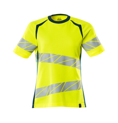 Mascot Accelerate safe Shirts 19092-771 fluo geel-donkerpetrol(1744)