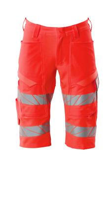 Mascot Accelerate safe Shorts, lange 19249-510 HiVis stretch fluo rood(222)