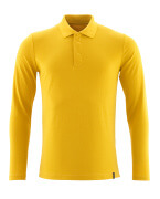 20483-961-70 Poloshirt, met lange mouwen - kerriegeel