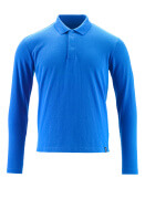 20483-961-91 Poloshirt, met lange mouwen - helder blauw