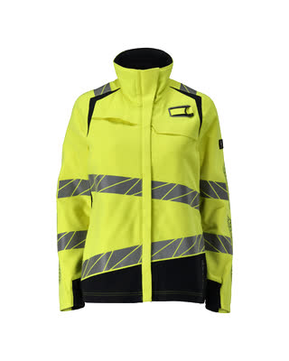 Mascot Accelerate Multisafe Jas 21008-284 dames Ultimate Stretch vlamvertragend antistatisch HiVis fluo geel-donker marineblauw(17010)