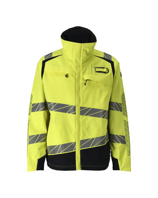 Mascot Accelerate Multisafe Jas 21309-281 vlamvertragend antistatisch stretch HiVis fluo geel-donker marineblauw(17010)