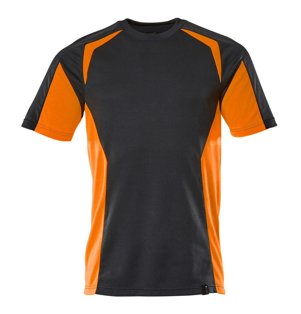 22082-771-01014 T-shirt - donkermarine/hi-vis oranje