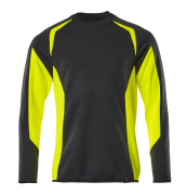 22084-781-0917 Sweatshirt - zwart/hi-vis geel