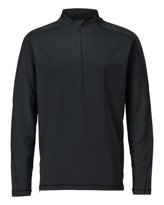 Mascot Customized T-shirt 22681-618 lange mouwen korte rits Premium vochtregulerend Modern fit zwart(09)