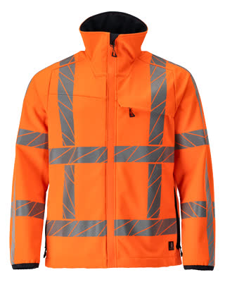 Mascot Accelerate Safe Softshell jas 24002-143 ademend winddicht waterafstotend HiVis fluo oranje(14)