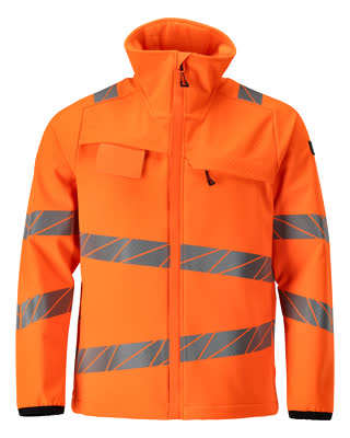 Mascot Accelerate Safe Softshell jas 24102-143 ademend winddicht waterafstotend HiVis fluo oranje(14)