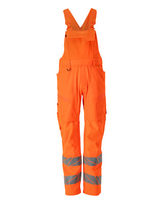 Mascot Accelerate Safe Amerikaanse overall 24569-236 kniezakken stretch HiVis fluo oranje(14)