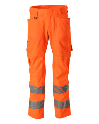 Mascot Accelerate Safe Broek 24579-236 kniezakken stretch HiVis fluo oranje(14)