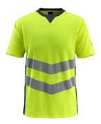 50127-933-17010 T-shirt - hi-vis geel/donkermarine