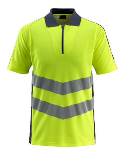 Mascot Safe supreme Shirts 50130-933 Murton fluo geel-donker marineblauw(17010)