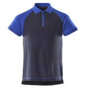 50302-260-111 Poloshirt met borstzak - marine/korenblauw