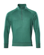 50611-971-03 Sweatshirt met korte rits - groen