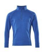 50611-971-91 Sweatshirt met korte rits - helder blauw