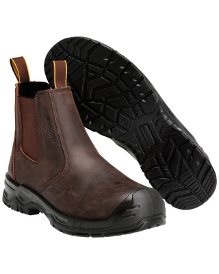 Mascot Footwear Originals Veiligheidsschoenen hoog  F1000-715 hoog S3S SR FO ESD donkerbruin-zwart(5009)