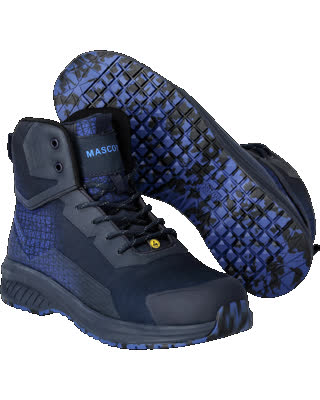 Mascot Footwear Accelerate Veiligheidsschoenen F1503-909 hoog S3S E A PS WPA SR FO donkermarineblauw-helder marineblauw(01091)